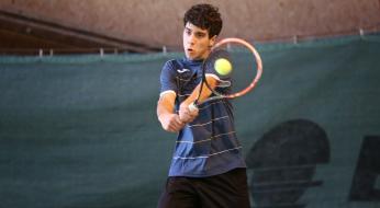 TE under 16 Mestre: Pietro Grassi goes on.