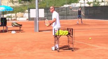Corrado Barazzutti ospite della San Marino Tennis Academy. 