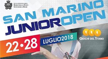 San Marino Junior Open: si inizia domenica con le 