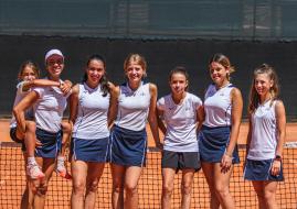 Promozione in Serie D2 per le ragazze della Scuola Federale Tennis di San Marino